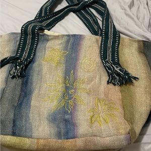 DONATED: Embroidered Beach Tote Bag
